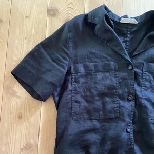 Everlane workwear Black Linen Shirt